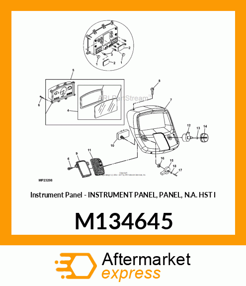 Instrument Panel - INSTRUMENT PANEL, PANEL, N.A. HST I M134645