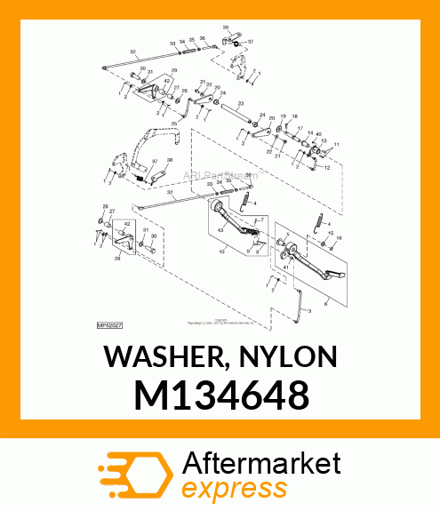 WASHER, NYLON M134648