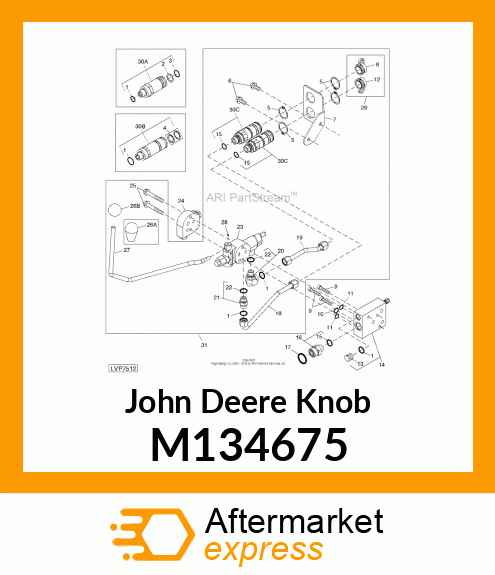 KNOB, SCV JOYSTICK M134675