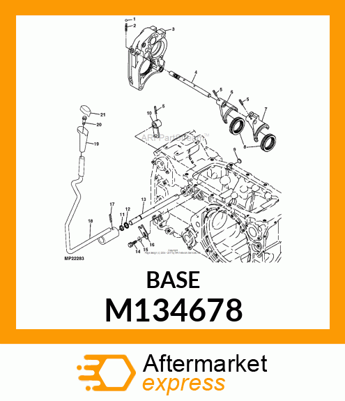 BASE, SHIFT KNOB M134678