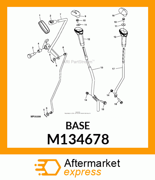 BASE, SHIFT KNOB M134678