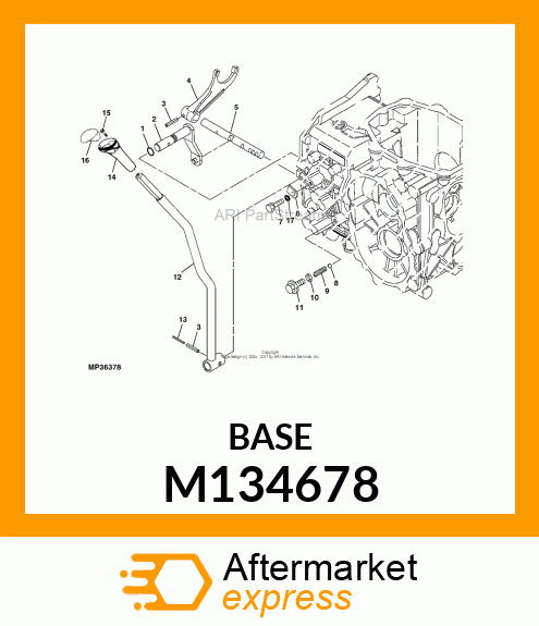 BASE, SHIFT KNOB M134678