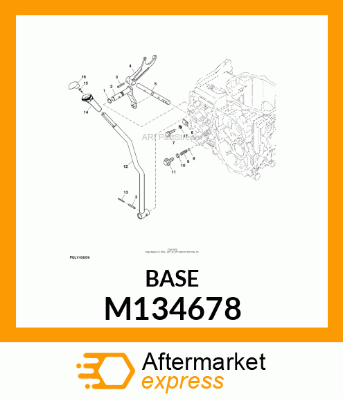 BASE, SHIFT KNOB M134678