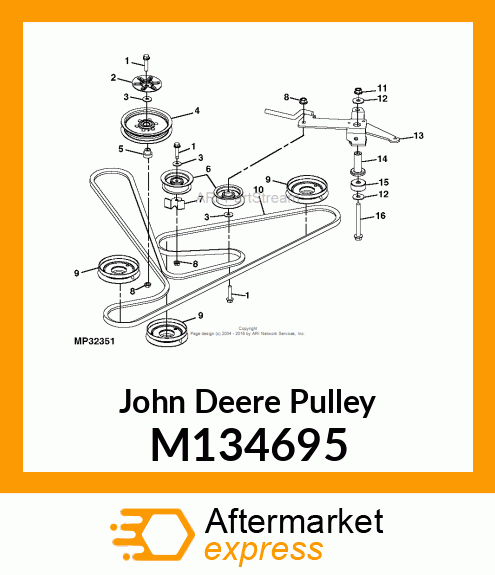 PULLEY, SHEAVE, WELDED M134695