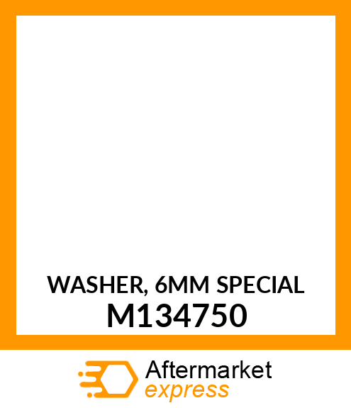 WASHER, 6MM SPECIAL M134750