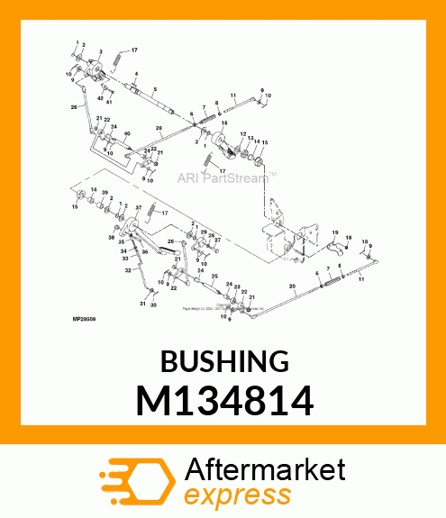 BEARING, NYLON BRAKE BELLCRANK M134814