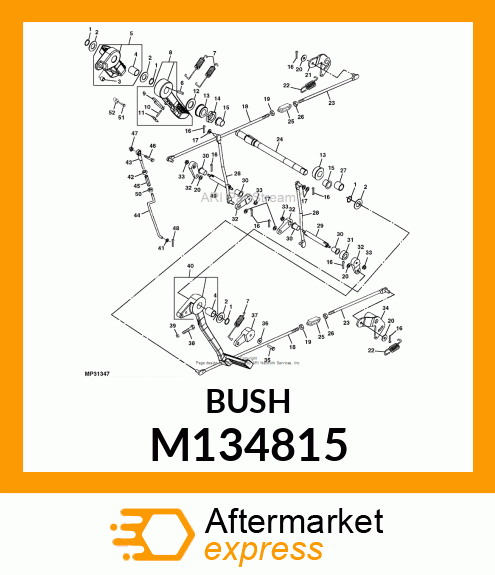 BEARING, BRAKE PIVOT M134815