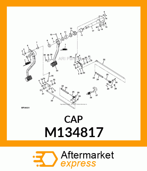 BEARING, BRAKE PIVOT M134817