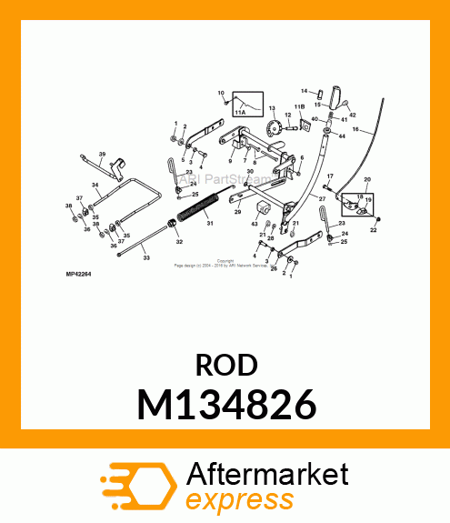 ROD, LIFT LATCH M134826