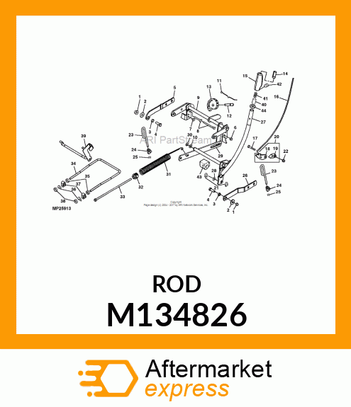 ROD, LIFT LATCH M134826