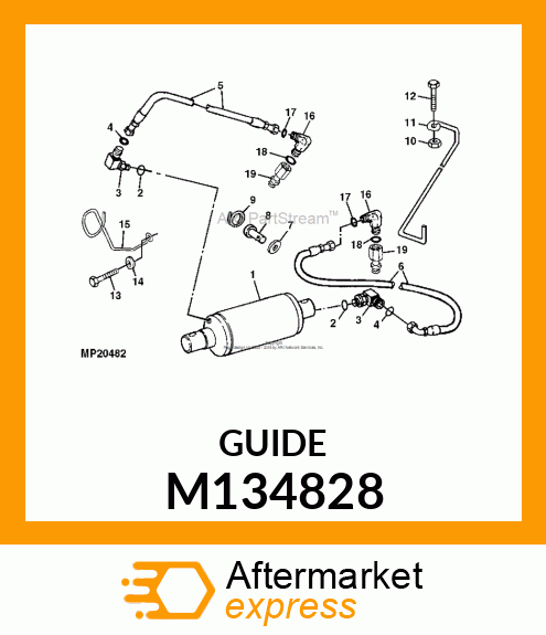 GUIDE, HOSE M134828