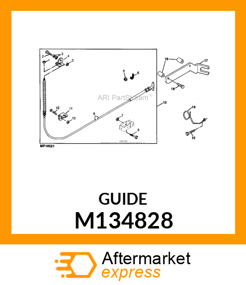 GUIDE, HOSE M134828