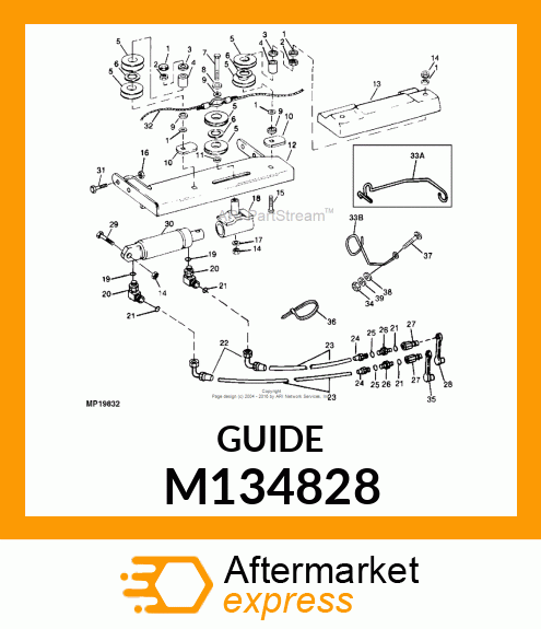 GUIDE, HOSE M134828