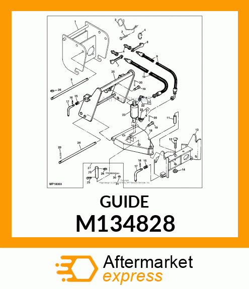 GUIDE, HOSE M134828