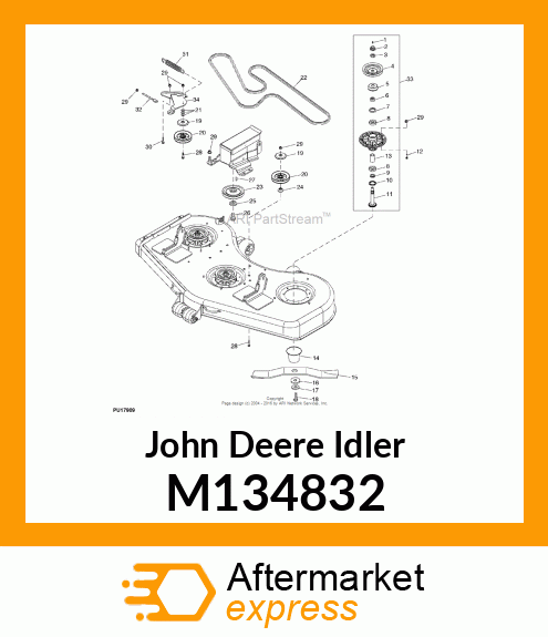 SHEAVE, GEARBOX 60 M134832