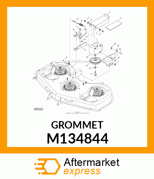 GROMMET, GEARBOX COVER M134844