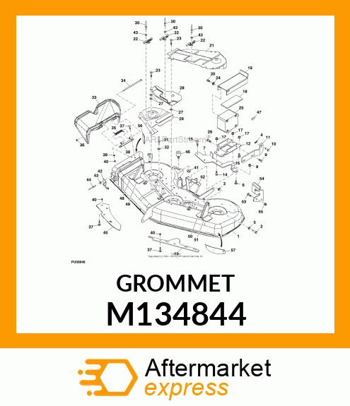 GROMMET, GEARBOX COVER M134844