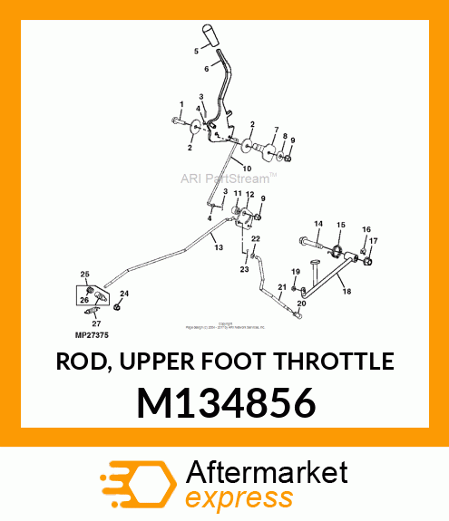 ROD, UPPER FOOT THROTTLE M134856