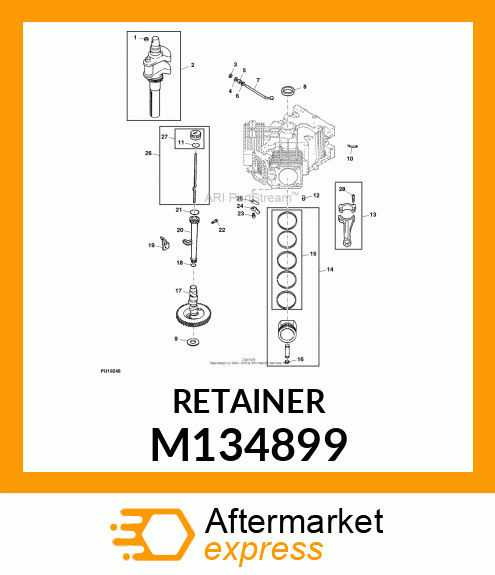 RETAINER, REED M134899