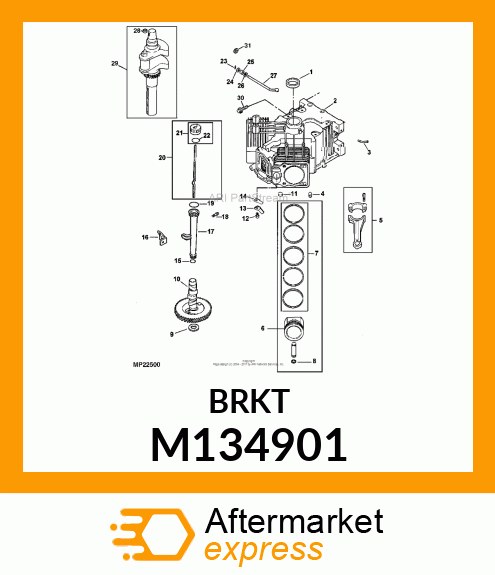 BRACKET, OIL FILL TUBE M134901