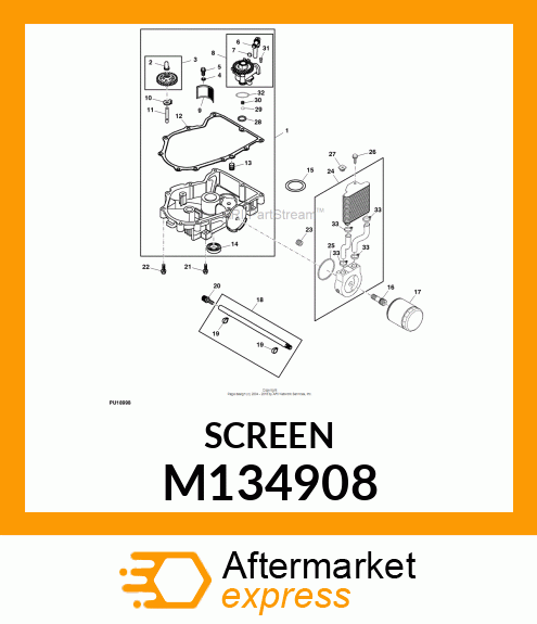 SCREEN, OIL M134908