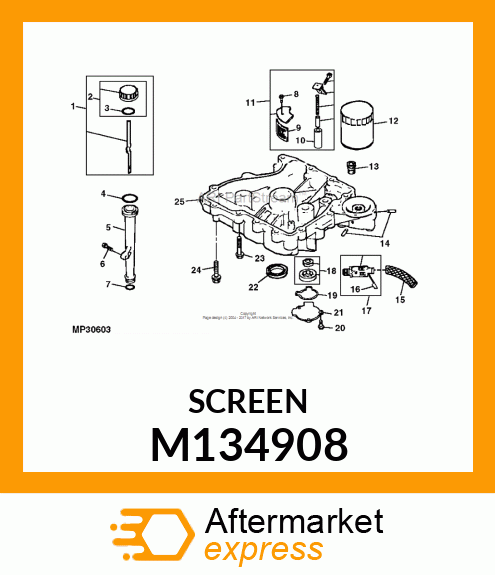 SCREEN, OIL M134908