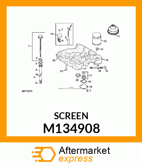 SCREEN, OIL M134908