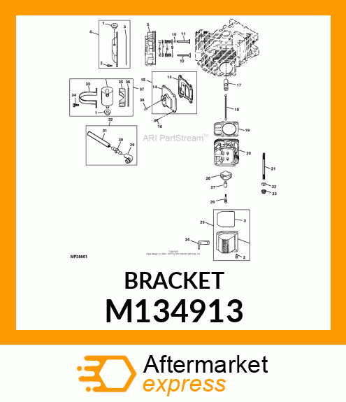 BRACKET, BREATHER SEPARATOR M134913