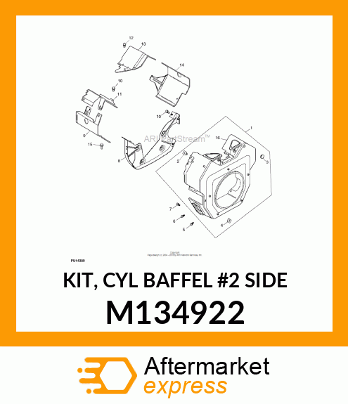 KIT, CYL BAFFEL #2 SIDE M134922