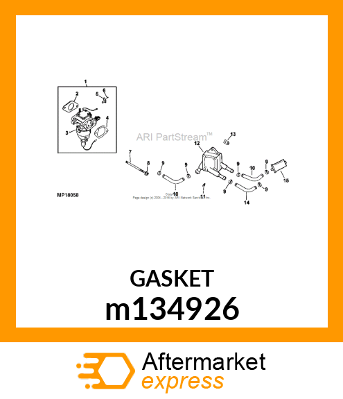 GASKET, AIR CLEANER BASE m134926