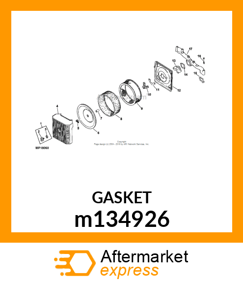 GASKET, AIR CLEANER BASE m134926