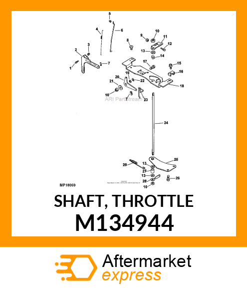 SHAFT, THROTTLE M134944