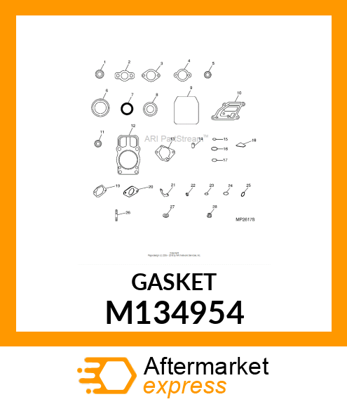 GASKET, FUEL SPITBACK M134954