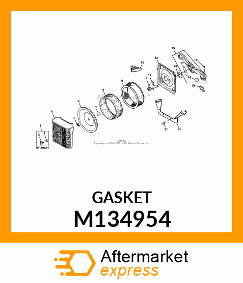 GASKET, FUEL SPITBACK M134954