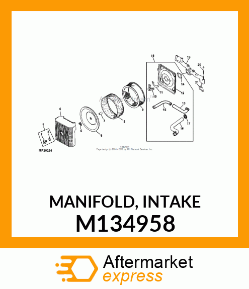 MANIFOLD, INTAKE M134958