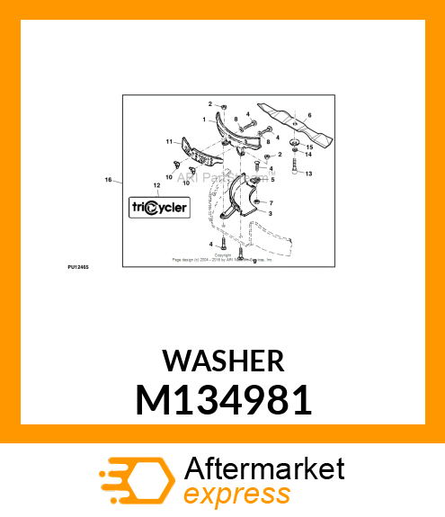 WASHER, BLADE # M134981