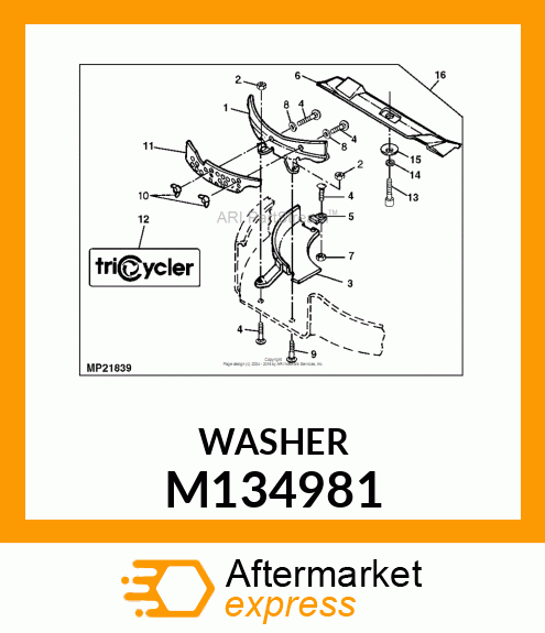 WASHER, BLADE # M134981