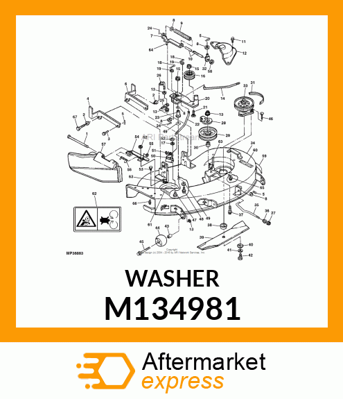 WASHER, BLADE # M134981