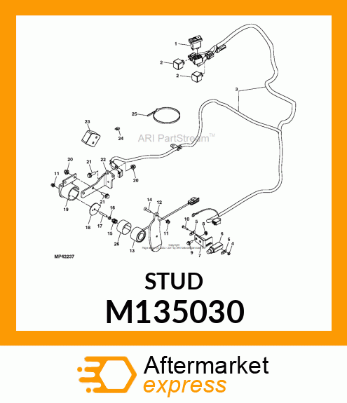 STUD, CRUISE MAGNET M135030