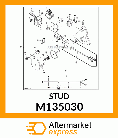 STUD, CRUISE MAGNET M135030