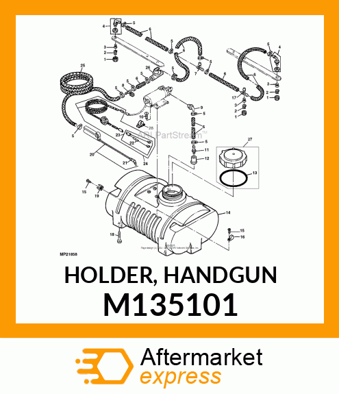 HOLDER, HANDGUN M135101