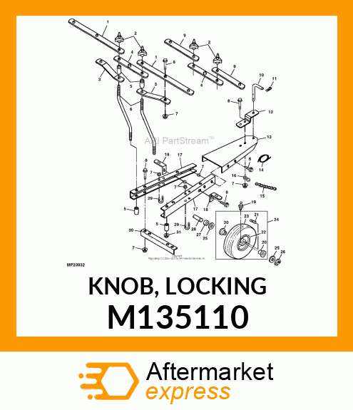 KNOB, LOCKING M135110