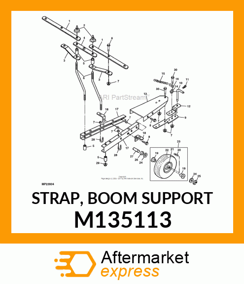 STRAP, BOOM SUPPORT M135113