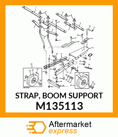 STRAP, BOOM SUPPORT M135113