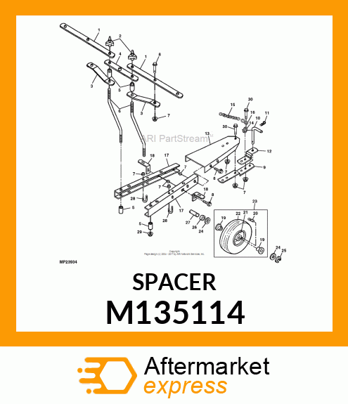 SPACER, BOOM M135114