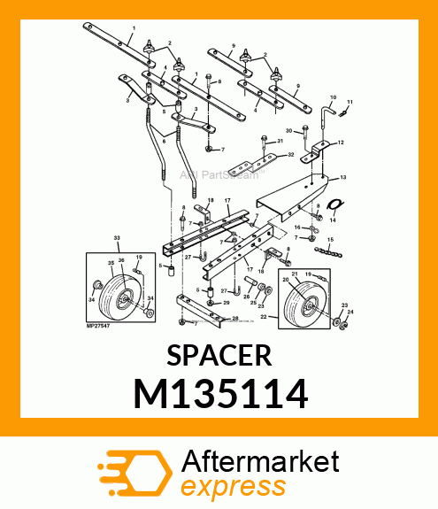 SPACER, BOOM M135114