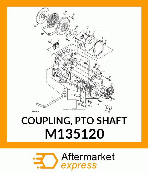 COUPLING, PTO SHAFT M135120