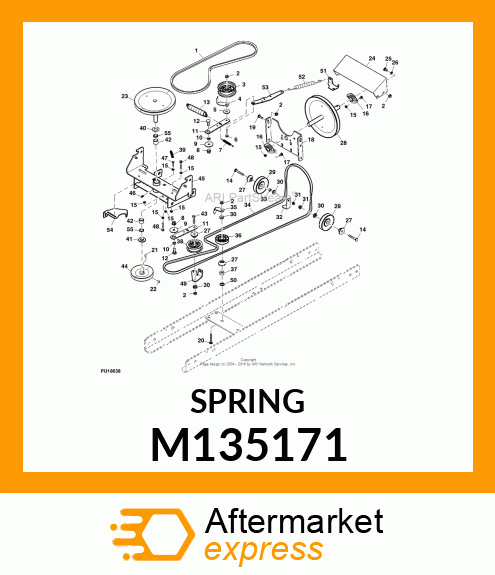 SPRING, TILT STEERING M135171