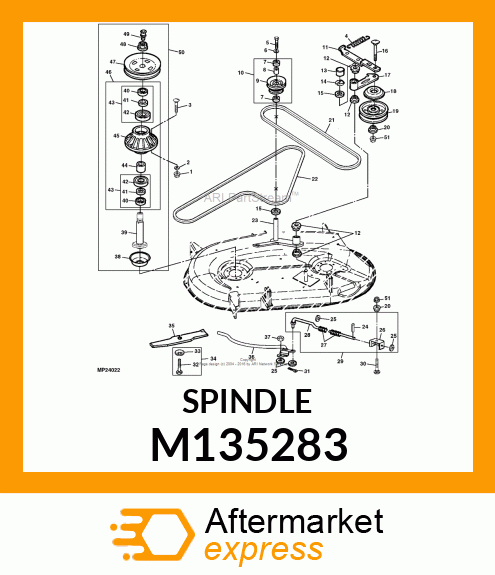 SPINDLE, HEADED M135283