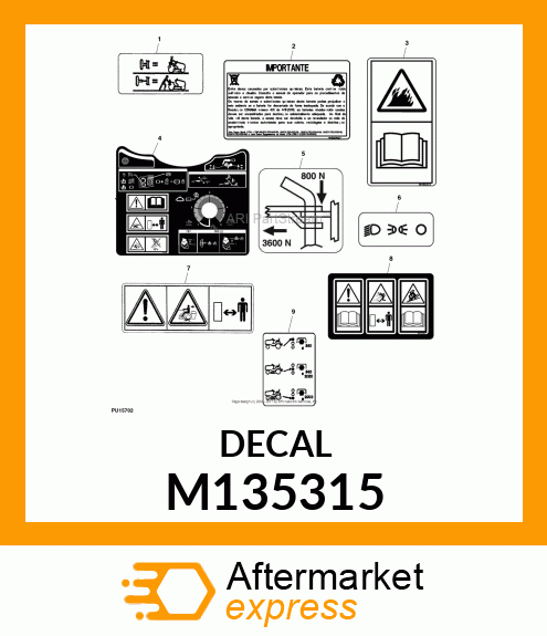 LABEL, TOW VALVE M135315